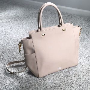 Badgley Mischka saffiano leather tote